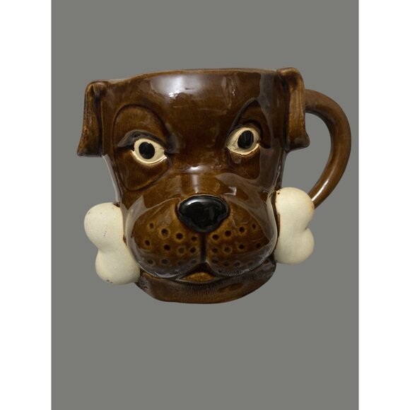 Boston Warehouse Dog Face Ceramic Mug With Bone Handle - Picture 8 of 10